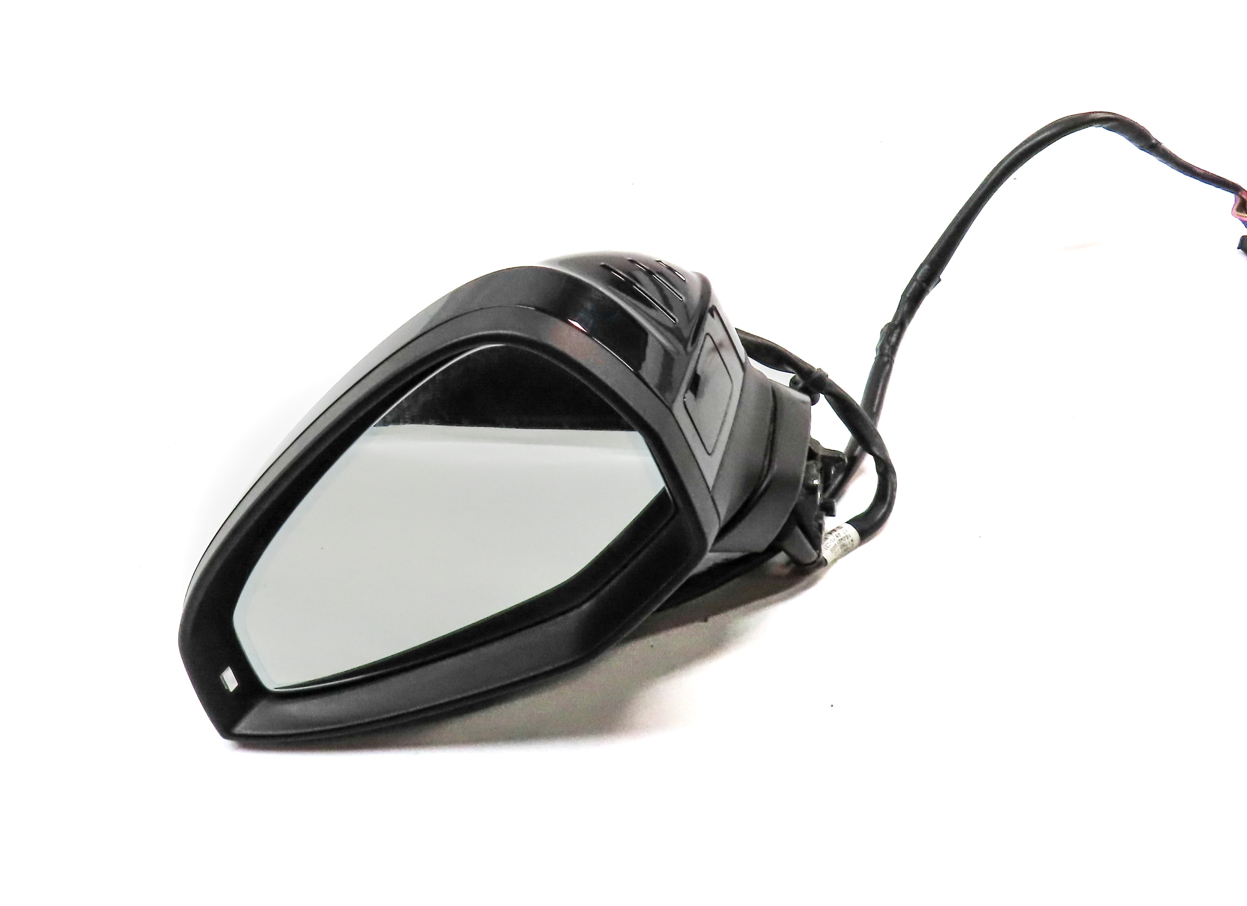 2017-2019 AUDI A4 ALLROAD (B9 8W) LEFT P-FOLD LANE DEPARTURE DOOR MIRROR (Blue) — exact item pictured